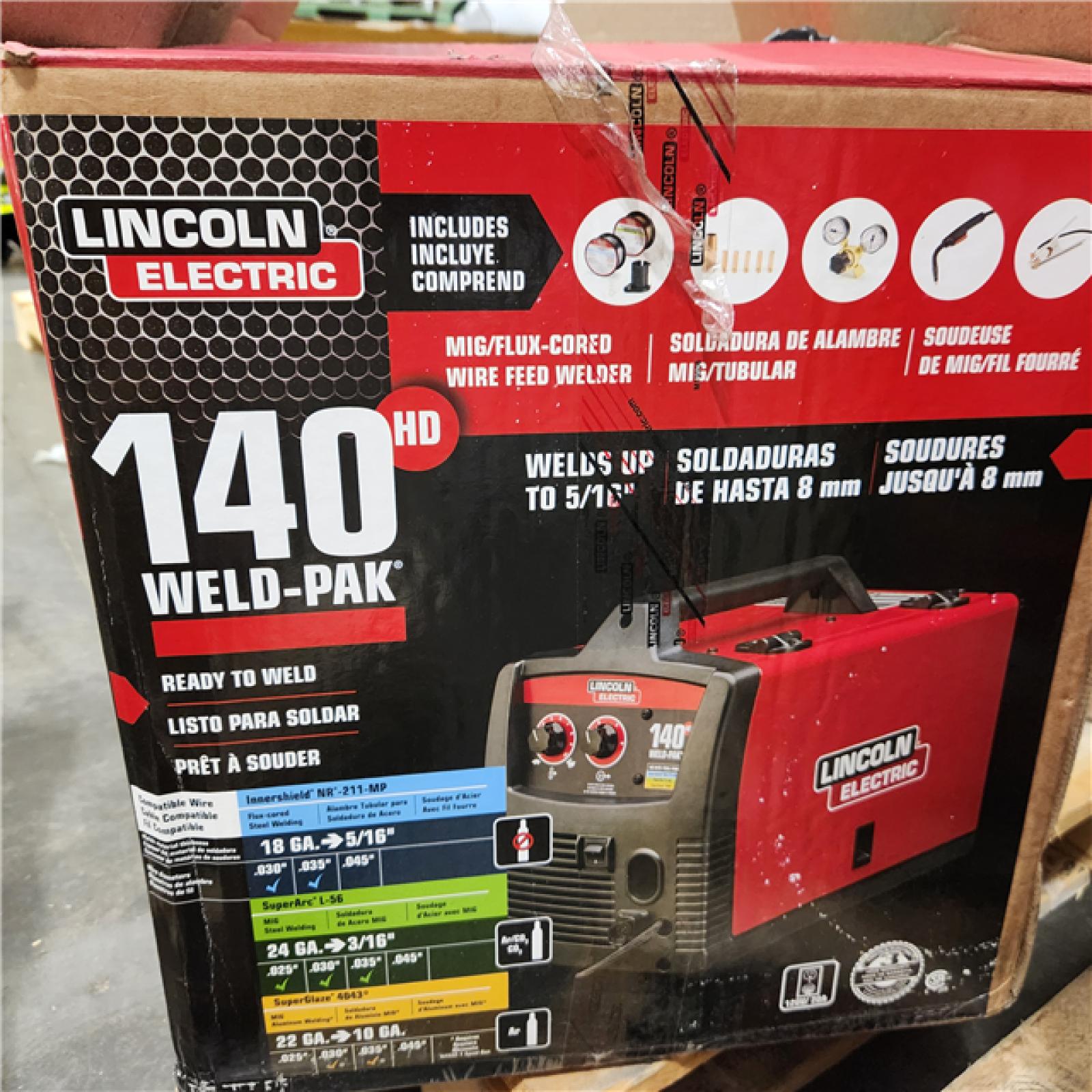 Dallas Location - As-Is Lincoln Electric Weld-Pak 140 Amp MIG