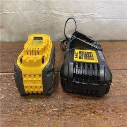 AS-IS DEWALT FLEXVOLT 20V/60V MAX Lithium-Ion 6.0Ah Battery Pack with 6 Amp Output Charger
