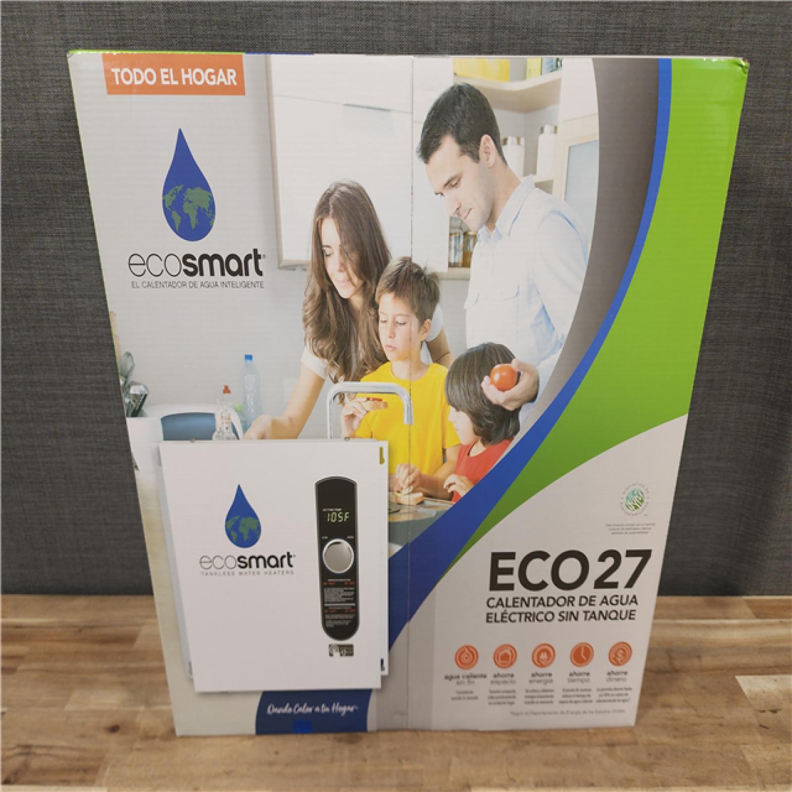 HOUSTON LOCATION - AS-IS (NEW) ECO27 TANKLESS ELECTRIC WATER HEATER