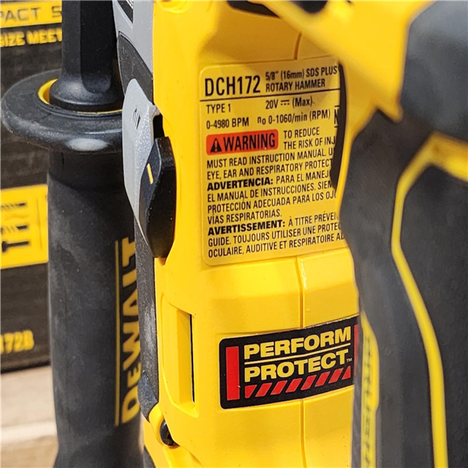 HOUSTON LOCATION - AS-IS DEWALT ATOMIC 20V MAX Cordless Brushless Ultra-Compact 5/8 in. SDS Plus Hammer Drill (Tool Only)