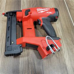 AS-IS MILWAUKEE M18 FUEL 18-Volt Lithium-Ion Brushless Cordless 18-Gauge 1/4 in. Narrow Crown Stapler (Tool-Only)