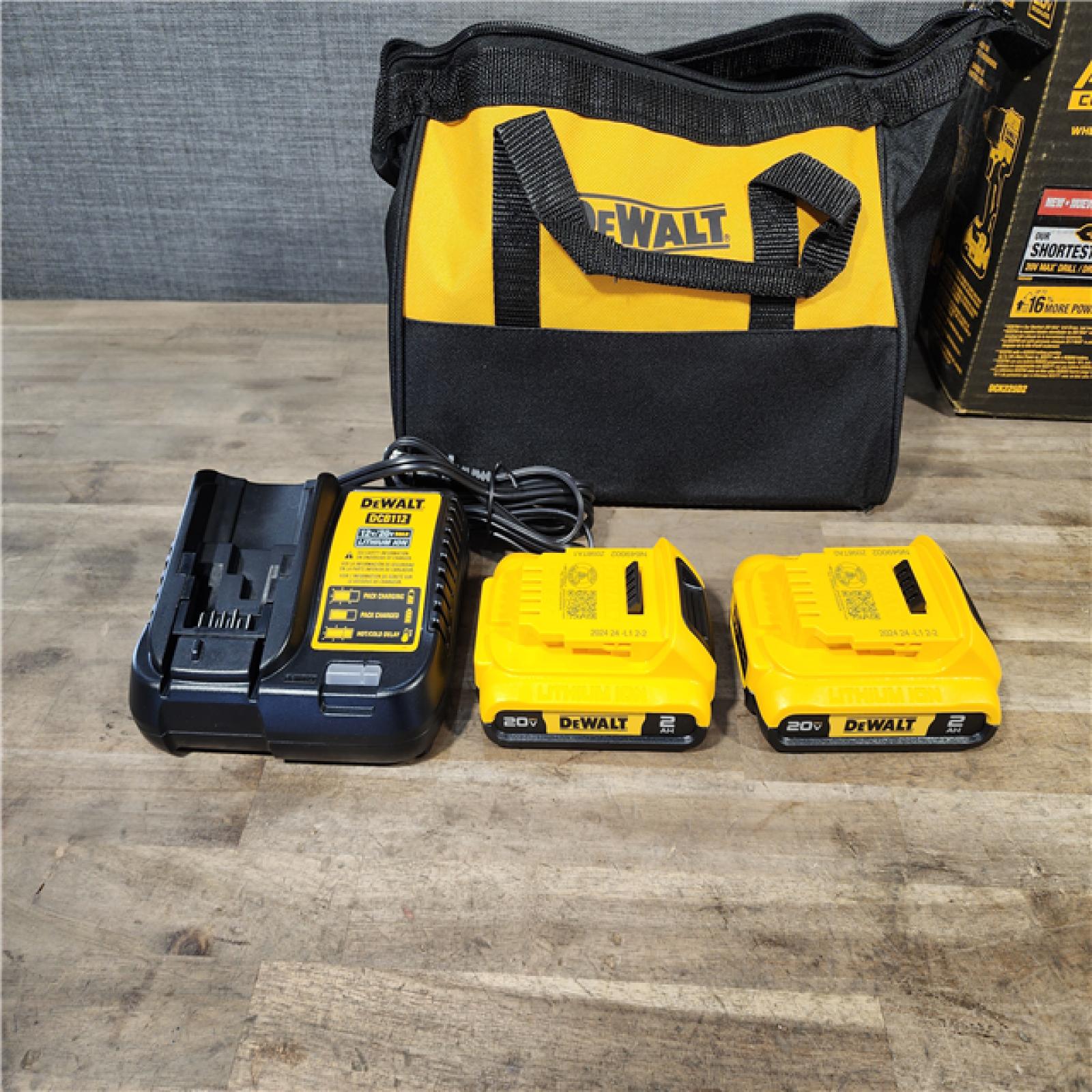 HOUSTON LOCATION - AS-IS Dewalt DCK225D2 20V MAX ATOMIC Compact Cordless Drill Driver and Impact Driver Combo Kit