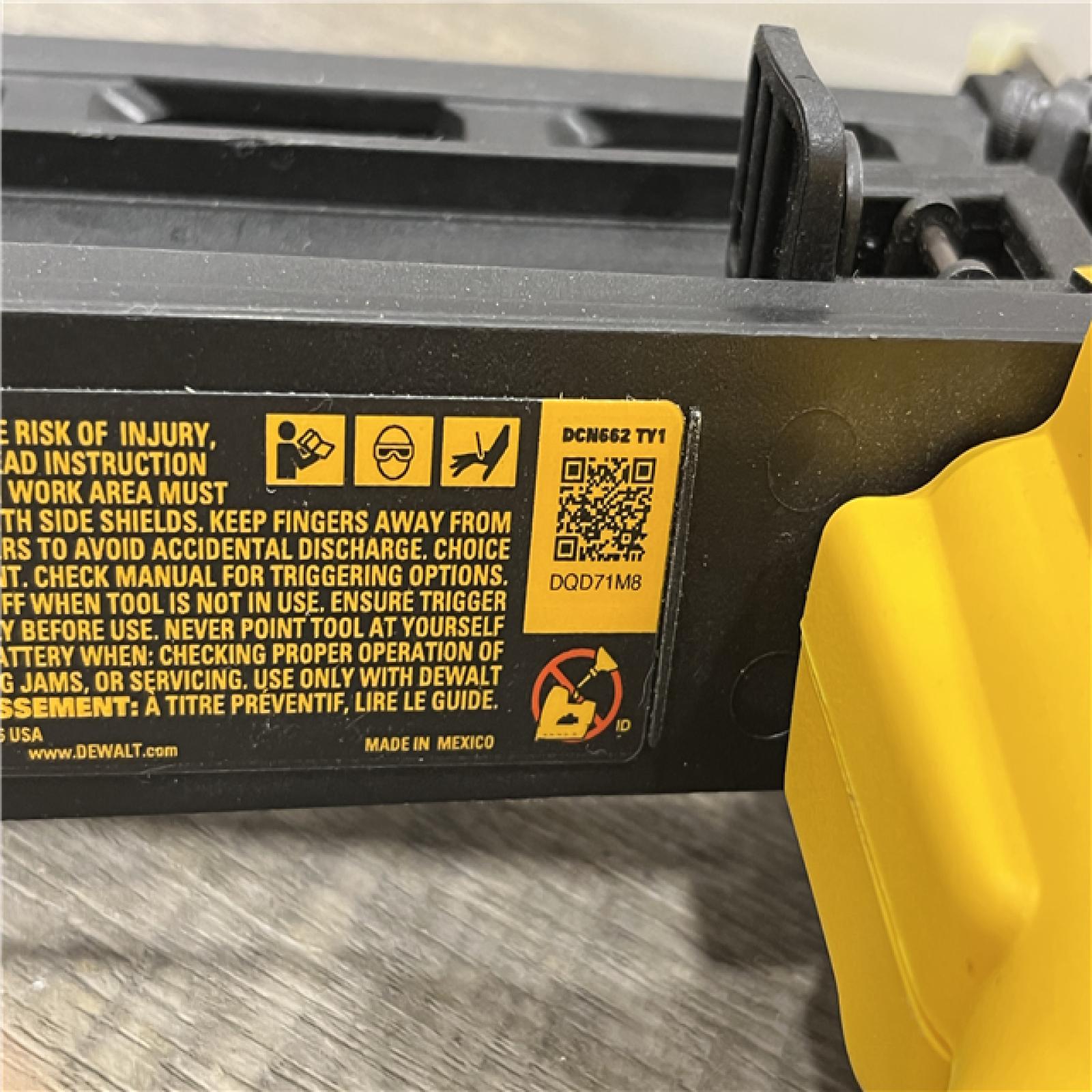AS-IS DEWALT 20V MAX XR 16-Gauge Lithium-Ion Cordless Finish Nailer (Tool Only)