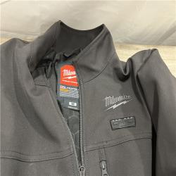 AS-IS Men's Medium M12 12-Volt Lithium-Ion Cordless Tough Shell Black Heated Jacket Kit with (1) 3.0 Ah Battery and Charger