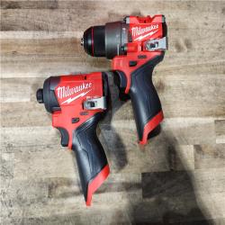 HOUSTON LOCATION - AS-IS (APPEARS LIKE NEW) Milwaukee FUEL 12-Volt Lithium-Ion Brushless Cordless Hammer Drill and Impact Driver Combo Kit