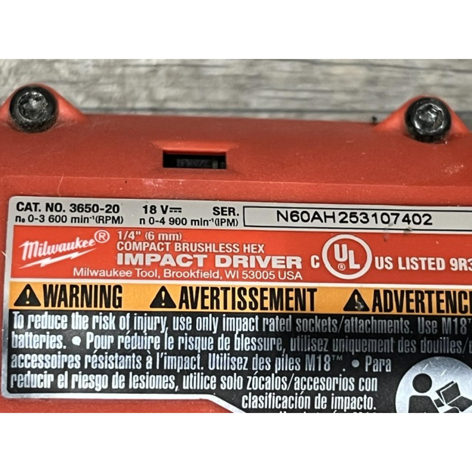 AS-IS Milwaukee 18V Lithium-Ion Brushless Cordless Compact Drill/Impact Combo Kit