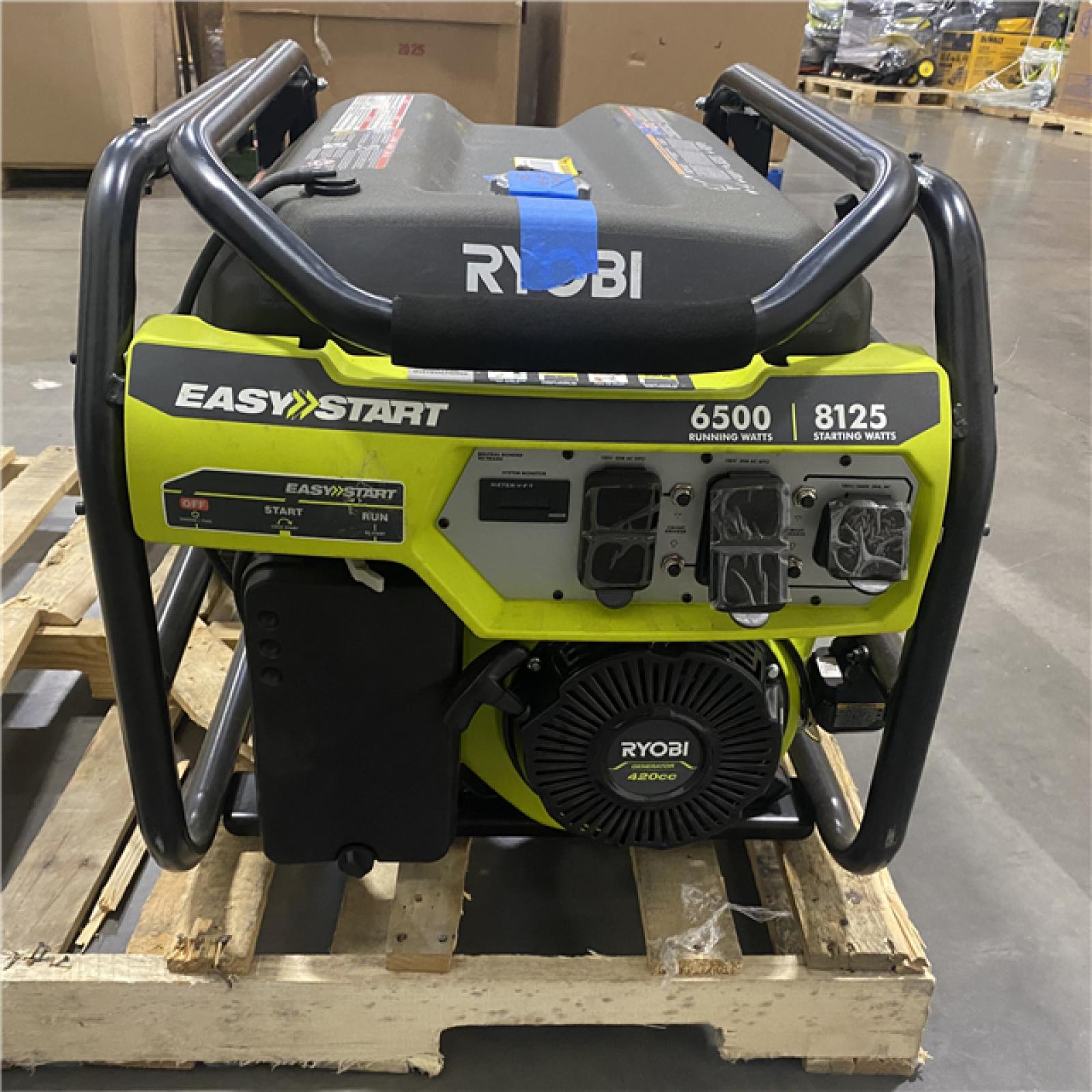 Dallas Location - As-Is RYOBI 8125/6500-Watt Gas Powered Portable Generator