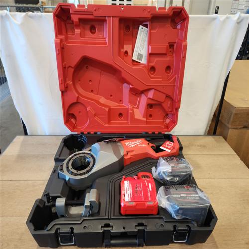 AS-IS- M18 Fuel One-Key Cordless Brushless Pipe Threader Kit with (2) 12.0Ah Batteries and Case