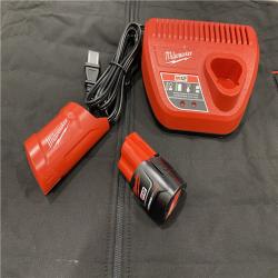 AS-IS Milwaukee Men's X-Large 12-Volt Lithium-Ion Cordless Axis Black Heated Vest Kit