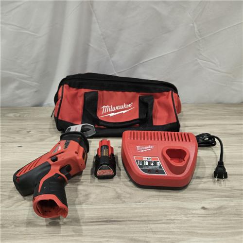 AS-IS Milwaukee 2420-21 12V 1.5Ah Cordless Straight Handle Reciprocating Saw Kit