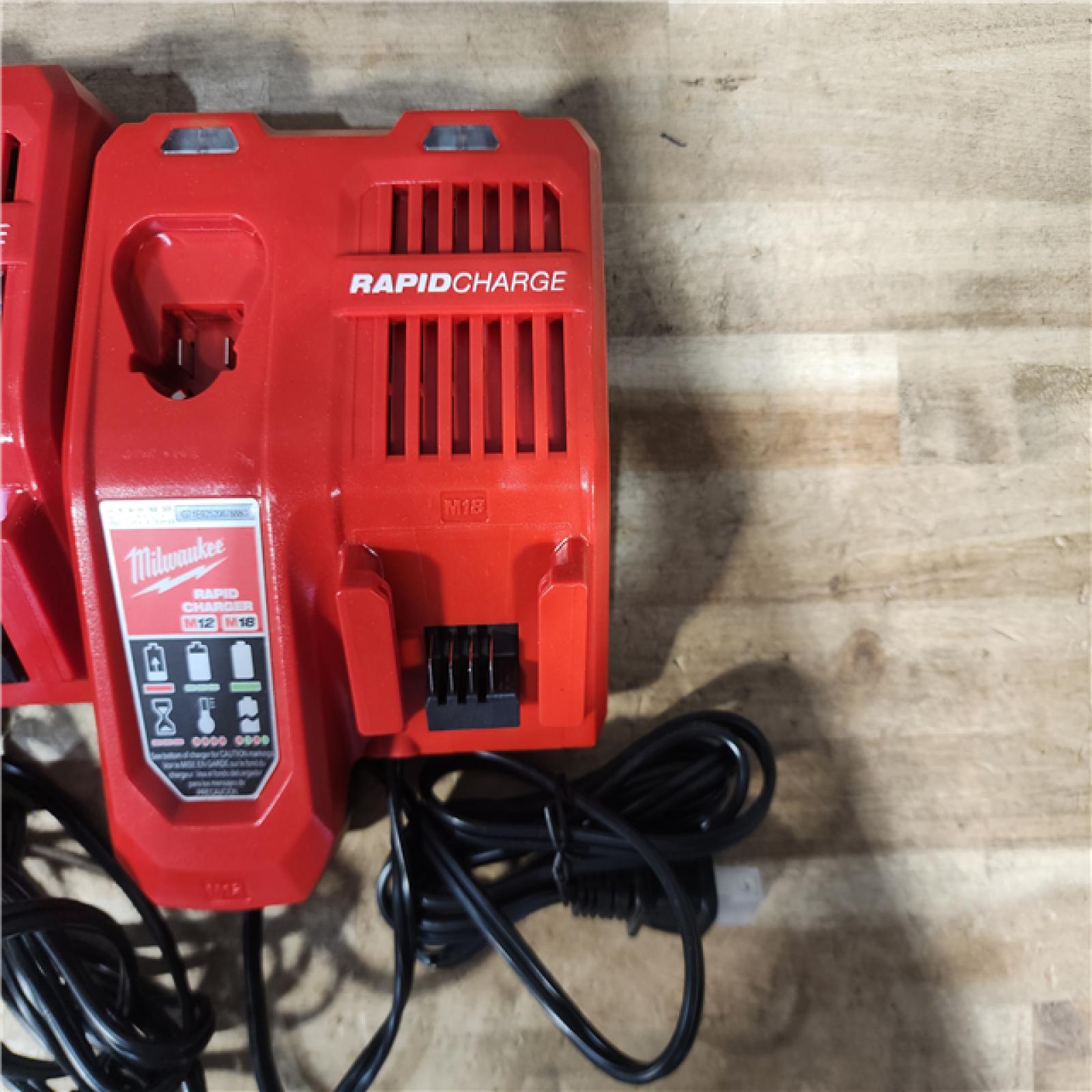 HOUSTON LOCATION - AS - IS MILWAUKEE BATTERY CHARGER PACK QTY - 2