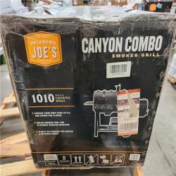 Phoenix Location NEW OKLAHOMA JOE'S 3-Burner Canyon Combo Charcoal and Gas Smoker and Grill in Black