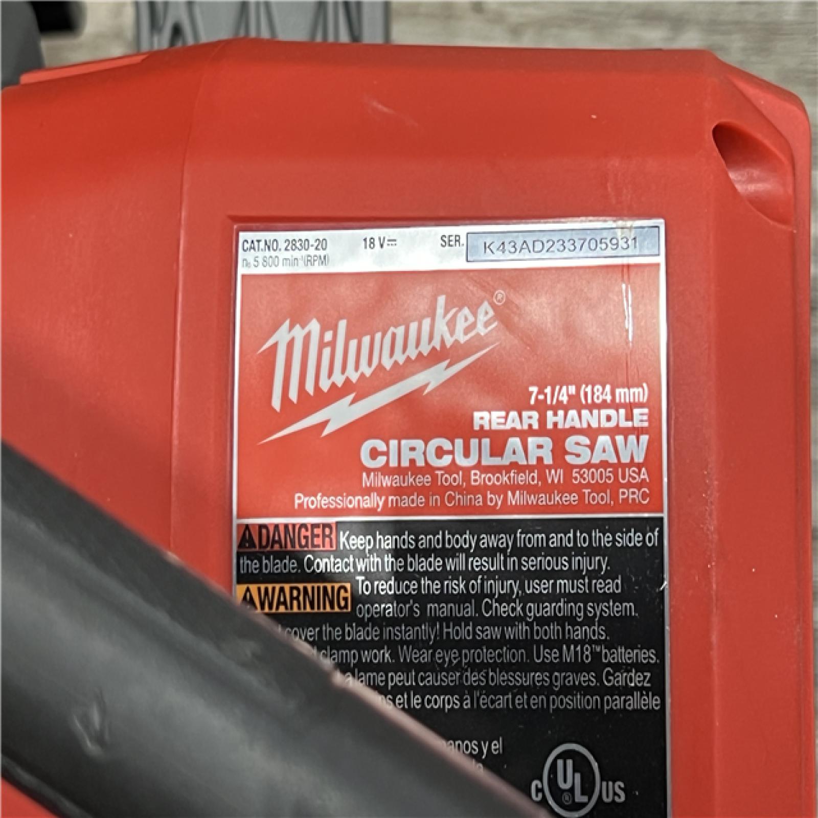 ASIS Milwaukee 283020 Rear Handle Circular Saw M18 FUEL 71/4