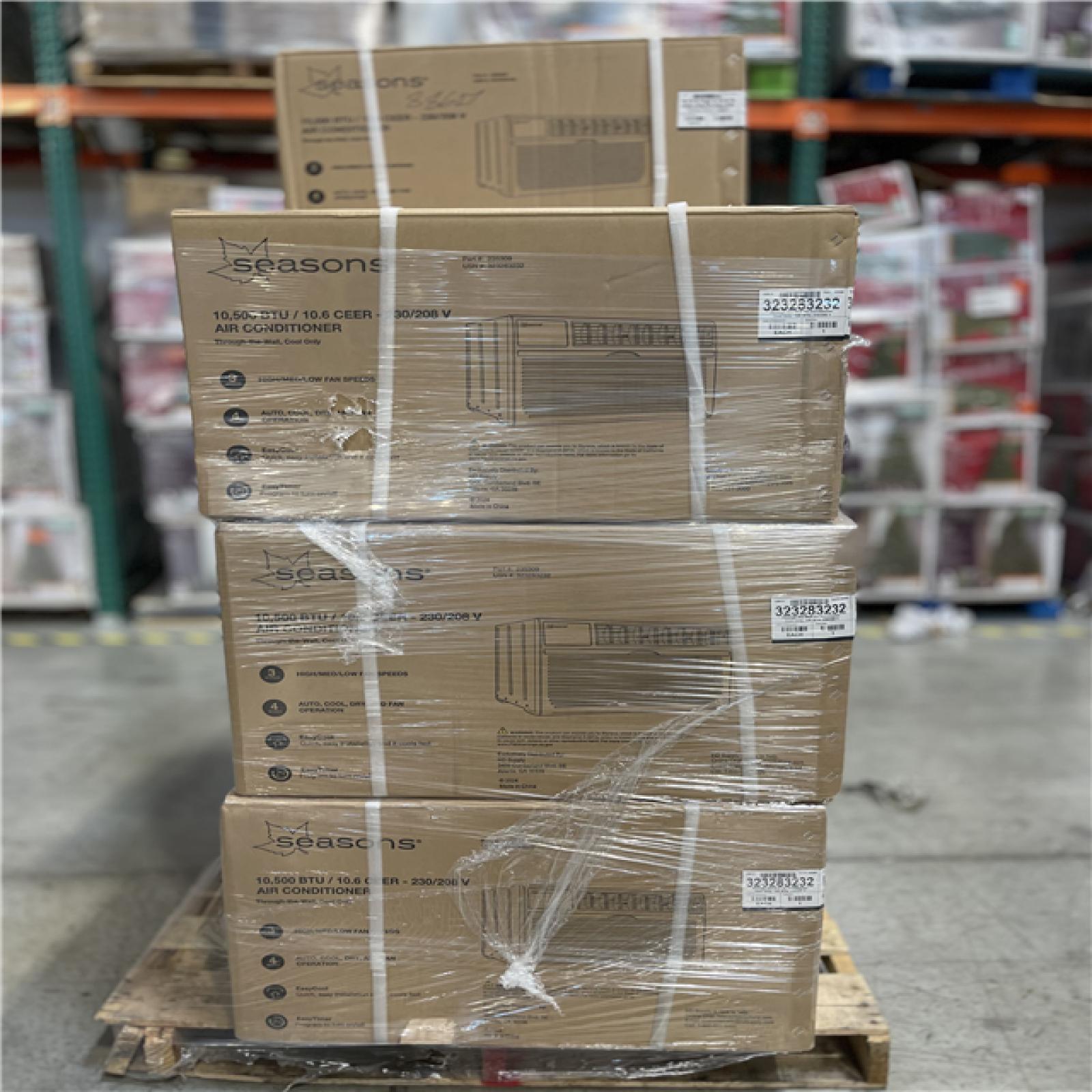 DALLAS LOCATION - SEASONS 10 500BTU AIR CONDITIONER PALLET - (7 UNITS)