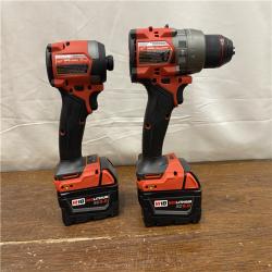 AS-IS MILWAUKEE M18 FUEL 18V Lithium-Ion Brushless Cordless Hammer Drill and Impact Driver Combo Kit (2-Tool) with 2 Batteries