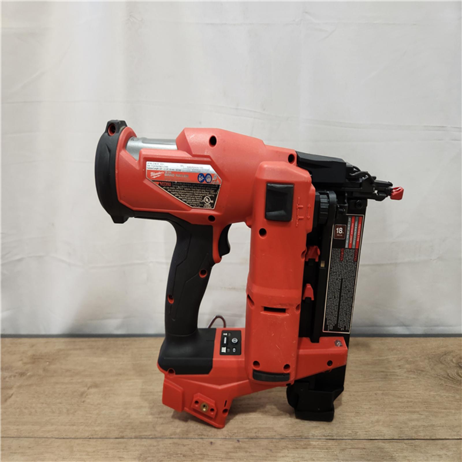 AS-IS- Milwaukee FUEL 18-Volt Lithium-Ion Brushless Cordless Gen II 18-Gauge Brad Nailer (Tool-Only)