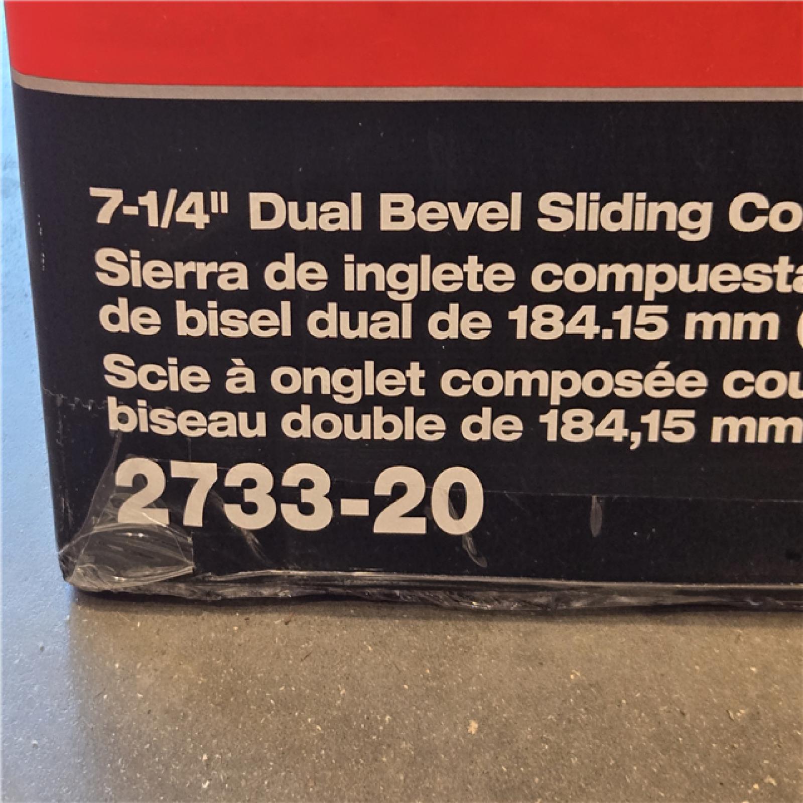 AS-IS Milwaukee M18 FUEL 7-1/4 in. Cordless Dual-Bevel Sliding Compound Miter Saw (Tool Only)