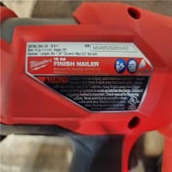 HOUSTON LOCATION - AS-IS Milwaukee M18 FUEL 18-Volt Lithium-Ion Brushless Cordless Gen II 16-Gauge Angled Finish Nailer (Tool-Only)