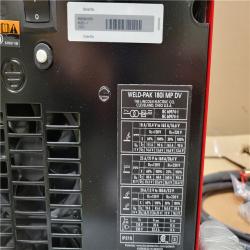 CALIFORNIA AS-IS LINCOLN ELECTRIC 180i MP DV WELD-PAK