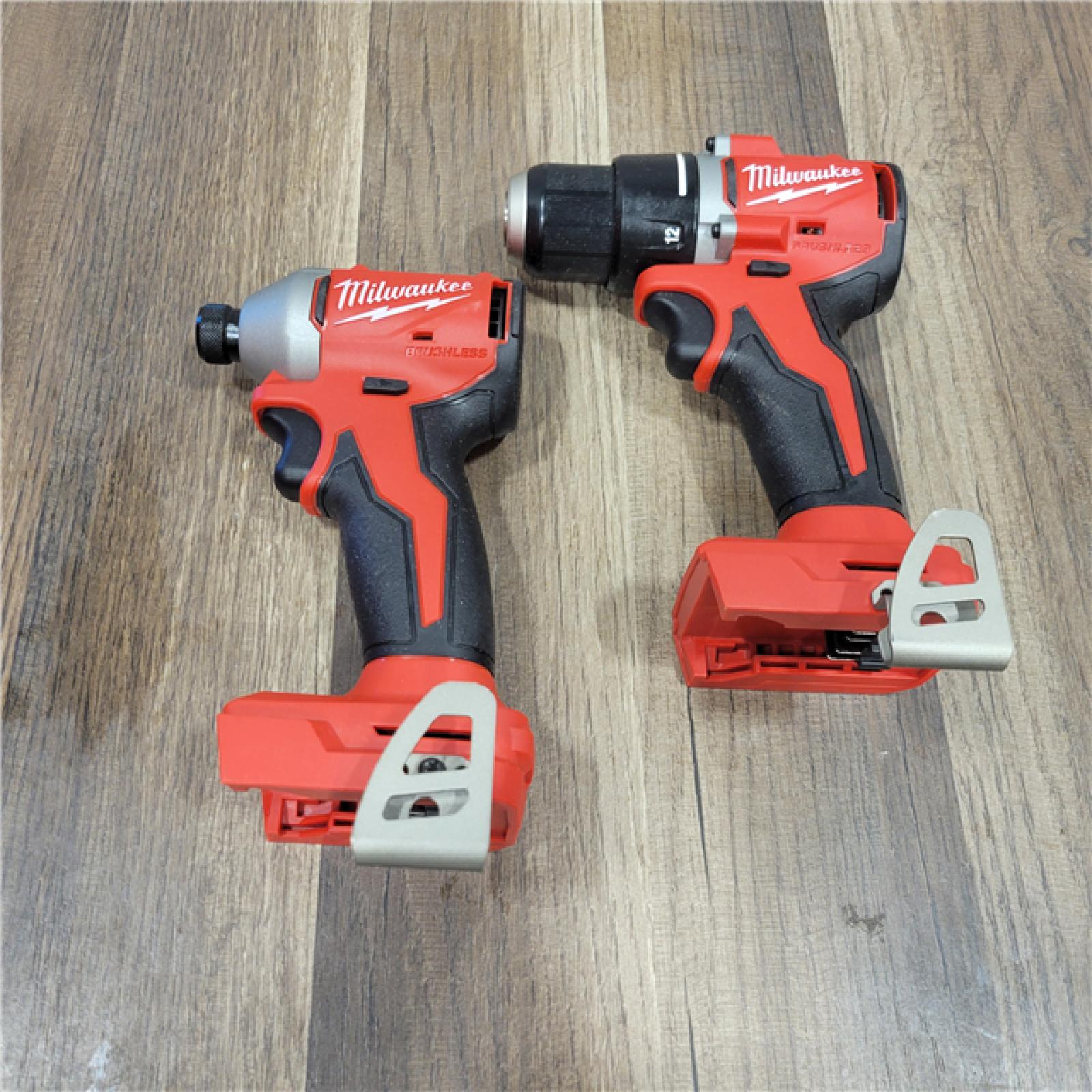 AS-IS.  Milwaukee M18 Compact Brushless 2-Tool Combo Kit