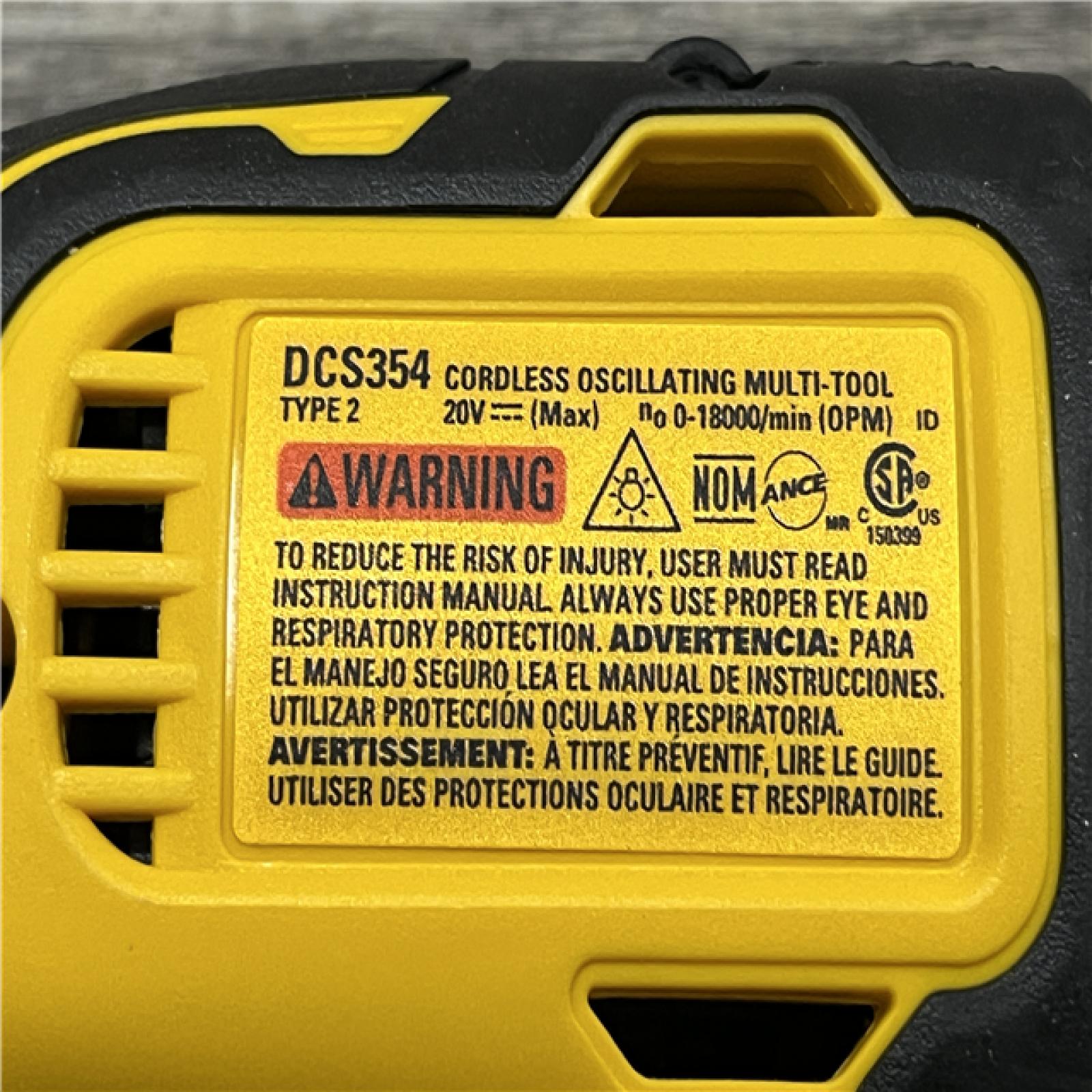 AS-IS DEWALT ATOMIC 20V MAX Cordless Brushless Oscillating Multi Tool (Tool Only)