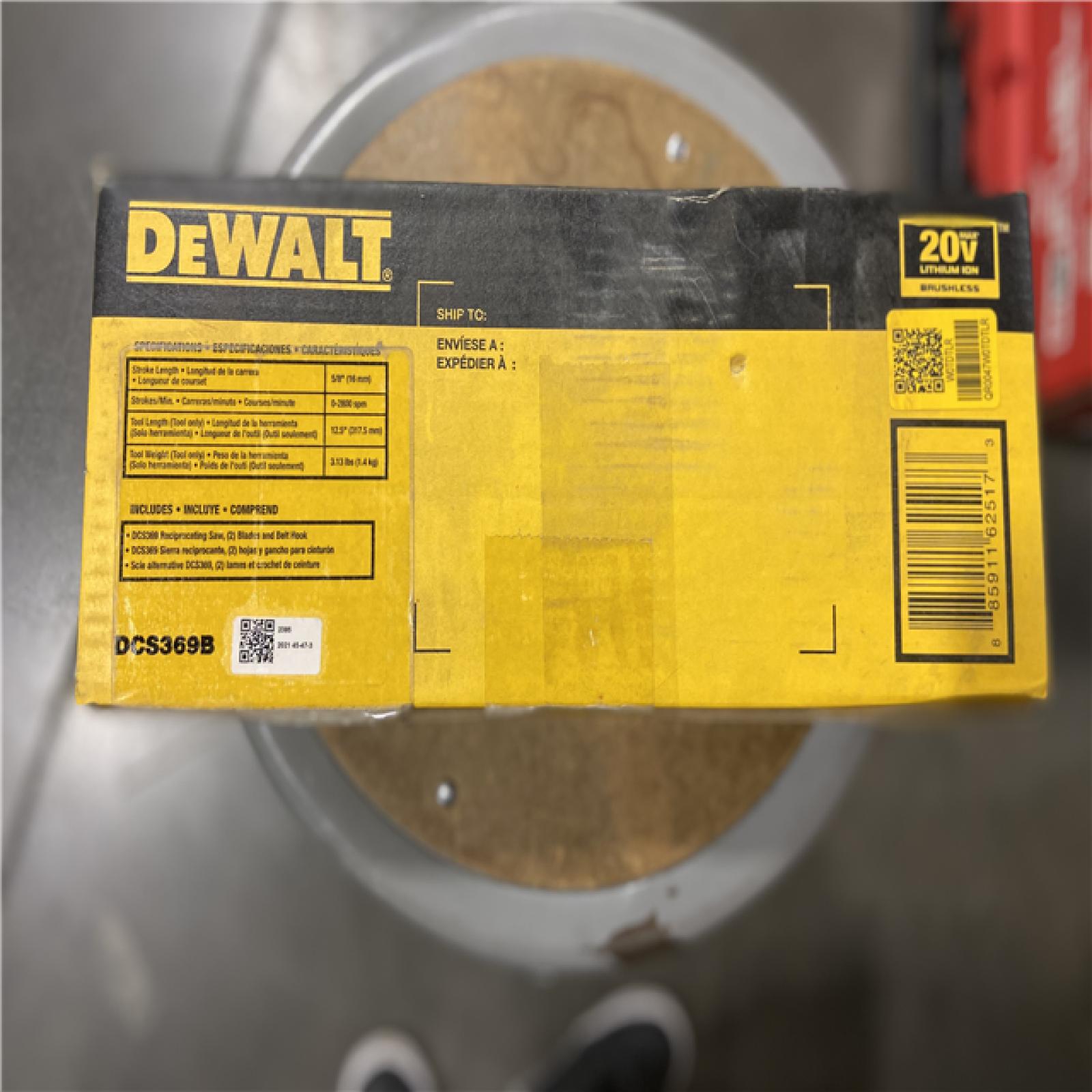 NEW! - DEWALT ATOMIC 20V MAX Cordless Brushless Compact Reciprocating Saw (Tool Only)