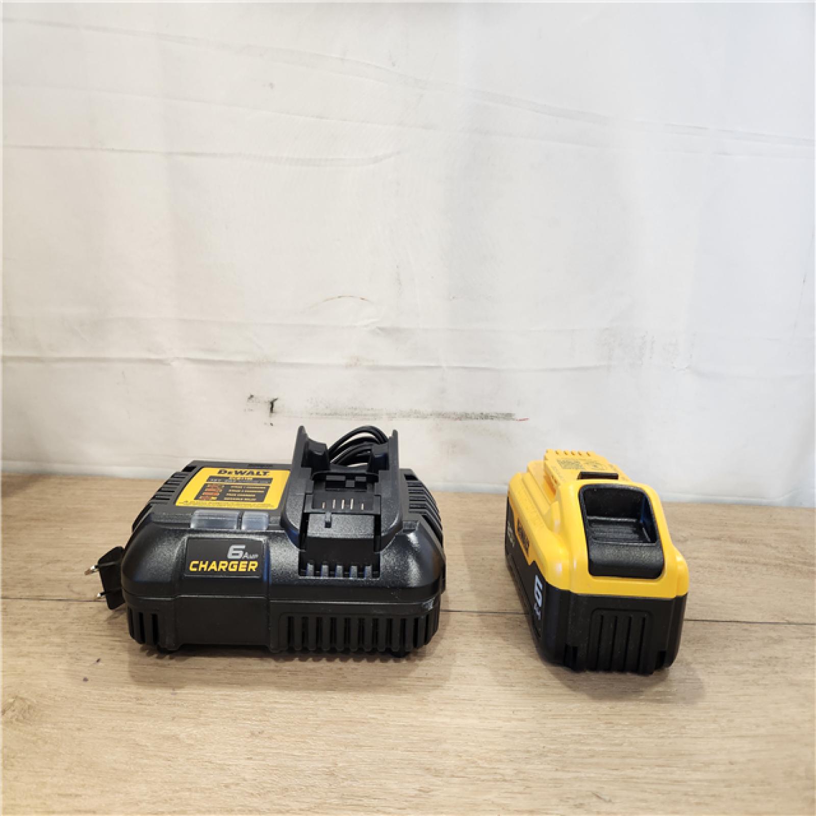 AS-IS- DEWALT 20V MAX Lithium-Ion 6.0 Ah Battery and Charger