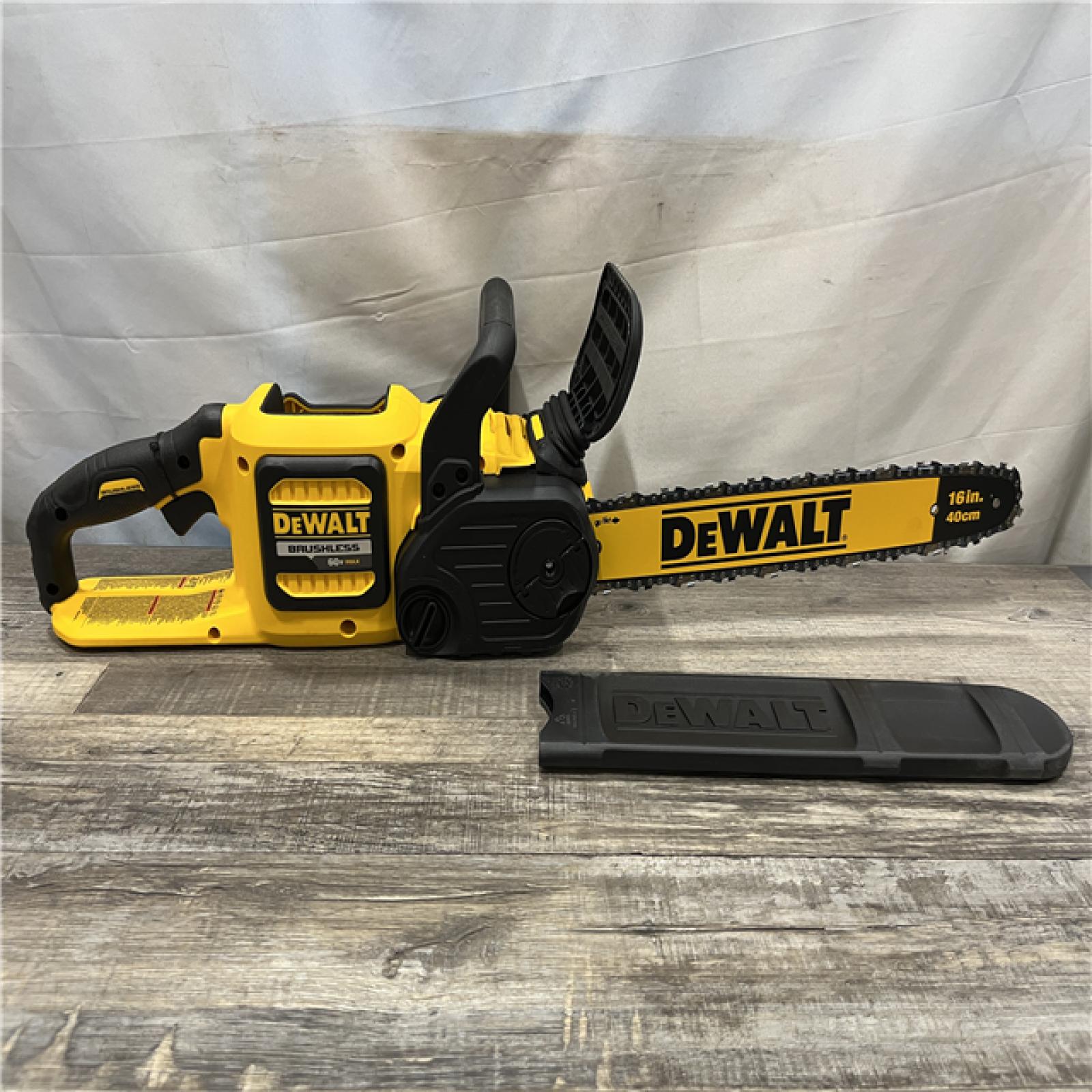 AS-IS DEWALT FLEXVOLT 60V MAX 16in. Brushless Cordless Chainsaw (Tool Only)