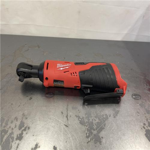 AS-IS- MILWAUKEE .38 in. M12 Cordless Ratchet (Tool-Only)