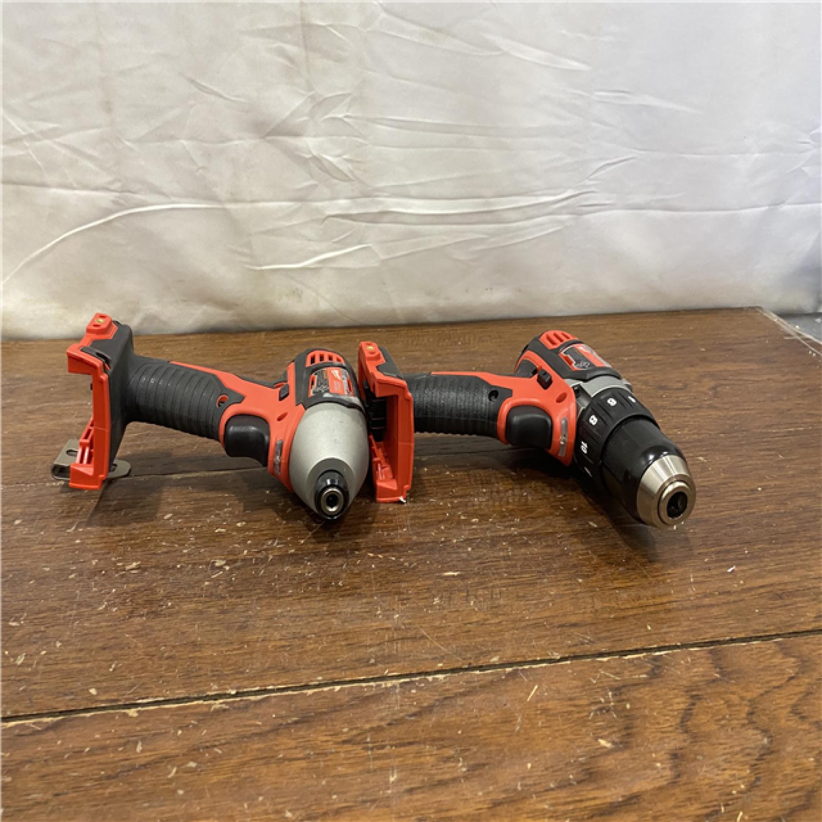 AS-IS Milwaukee M18 18V Cordless Brushed 2 Tool Drill/Driver and Impact Driver Kit