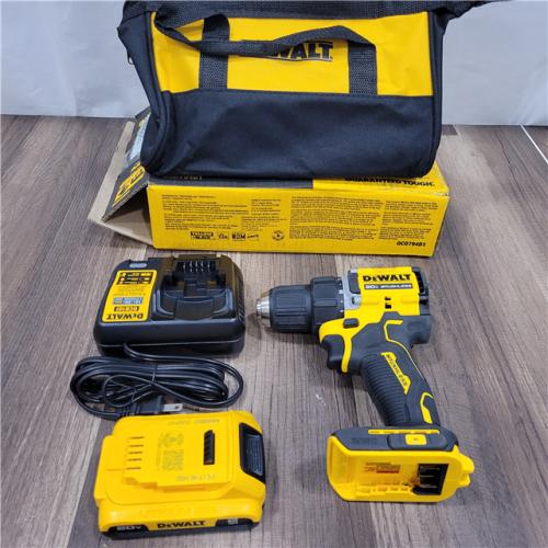 GOOD  DEWALT ATOMIC COMPACT SERIES 20V MAX* Brushless Cordless 1/2 Drill/Driver Kit