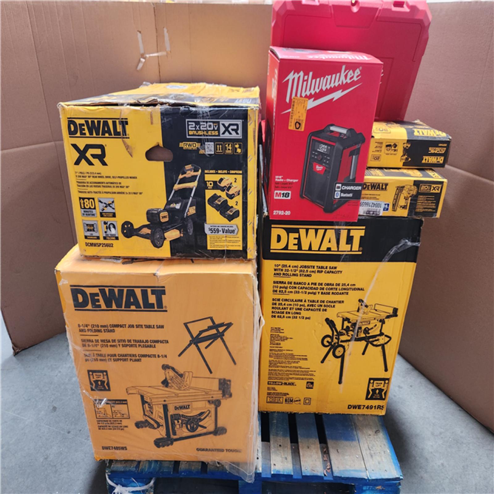 California NEW DeWalt & Milwaukee Tool Pallet