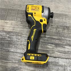 AS-IS DEWALT Atomic 20V Max Lithium-Ion Brushless Cordless Compact 1/4 in. Impact Driver Kit