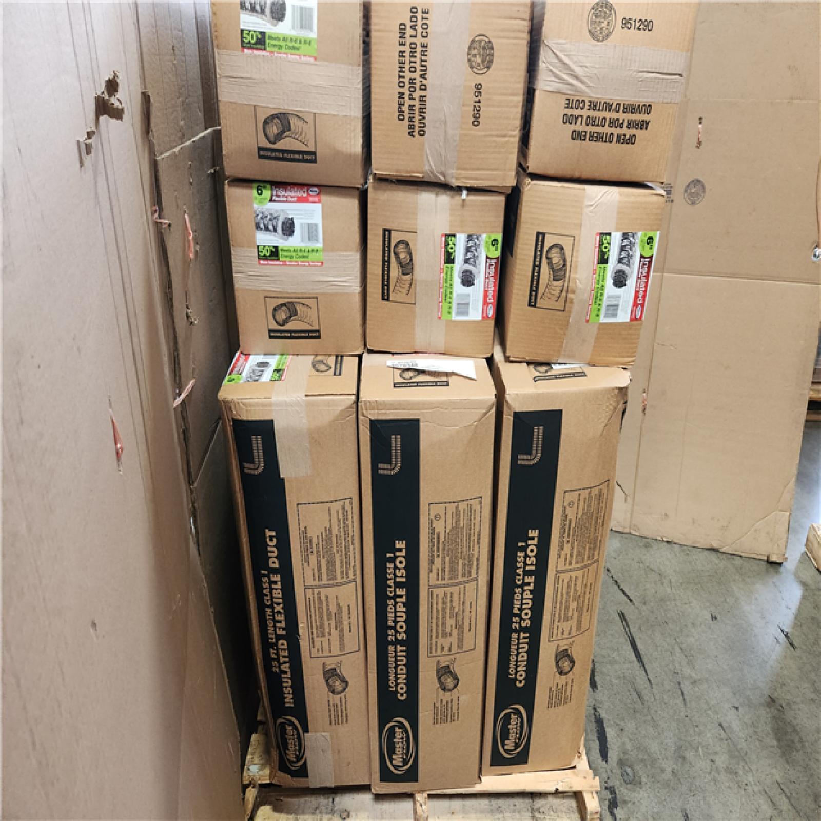 Phoenix NEW Mixed Master Flow Insulated Flexible Duct R8 Silver Jacket Pallet (18-Boxes)