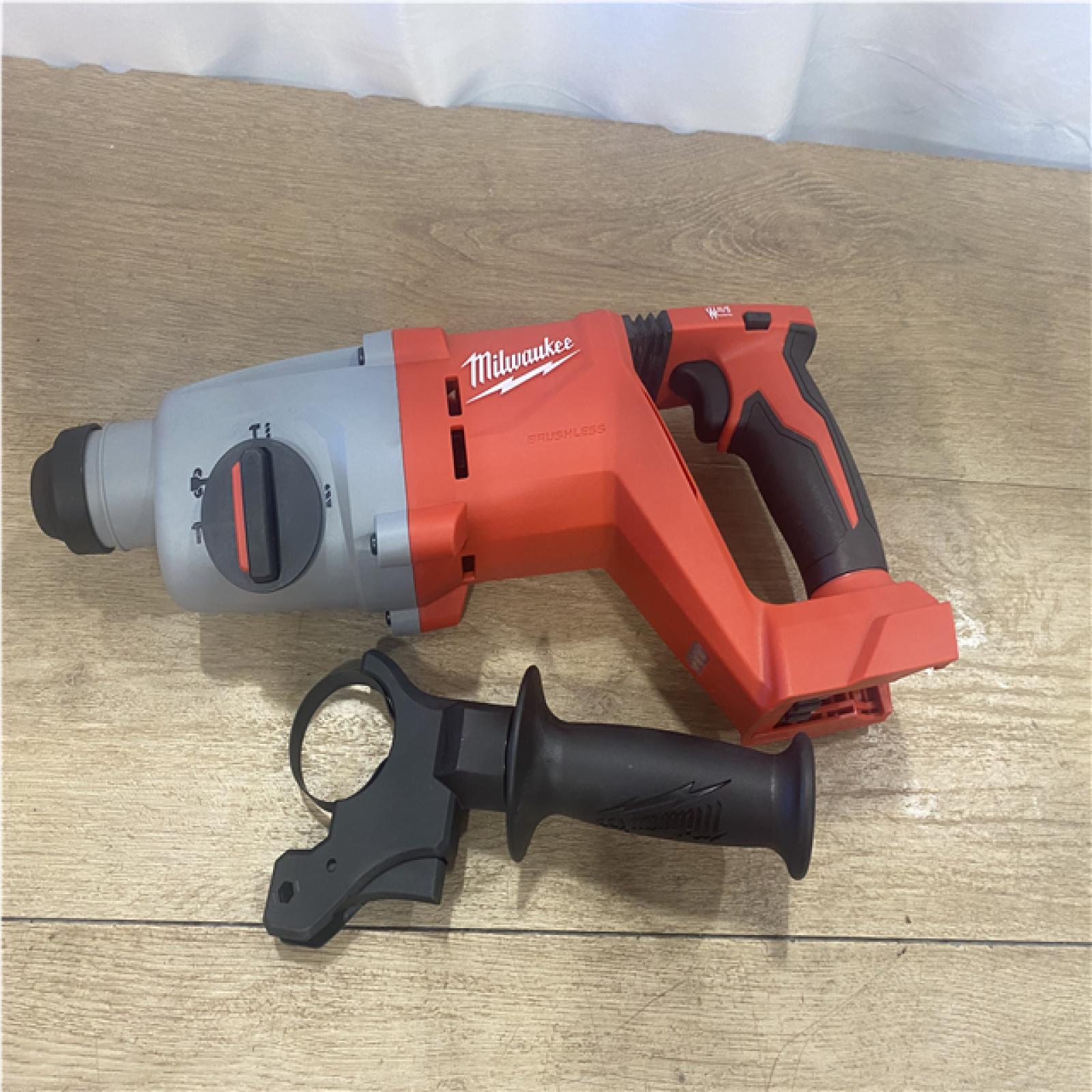 AS-IS Milwaukee 18V Lithium-Ion Brushless Cordless 1 in. SDS-Plus D-Handle Rotary Hammer (Tool-Only)