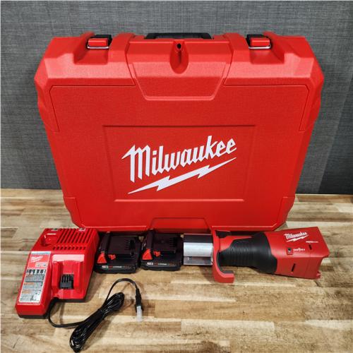 HOUSTON LOCATION - AS - IS Milwaukee 18-Volt Lithium-Ion Brushless Cordless FORCE LOGIC Press Tool Kit (2) 2.0Ah Batteries  Charger  and Hard Case