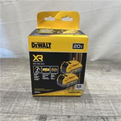 NEW - DEWALT 20V MAX XR POWERSTACK Lithium-Ion 3.5 Ah Battery (2 -Pack)