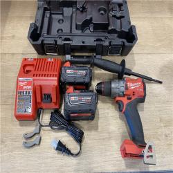 AS-IS Milwaukee FUEL 18V Lithium-Ion Brushless Cordless 1/2 in. Hammer Drill Driver Kit