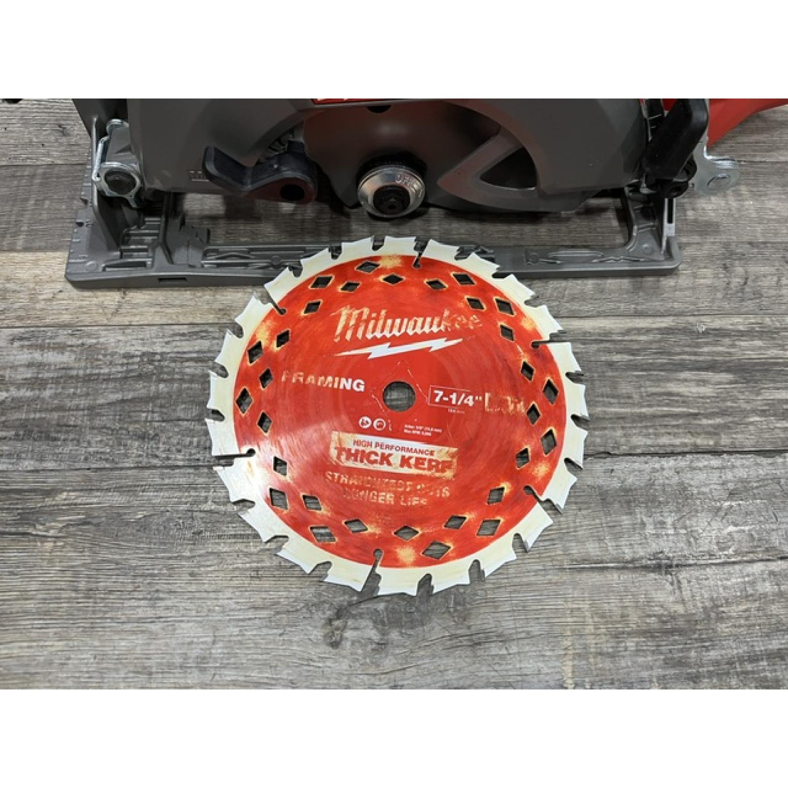 AS-IS Milwaukee FUEL 18V Lithium-Ion Cordless 7-1/4 in. Rear Handle Circular Saw (Tool-Only)