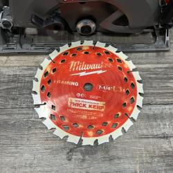 AS-IS Milwaukee FUEL 18V Lithium-Ion Cordless 7-1/4 in. Rear Handle Circular Saw (Tool-Only)