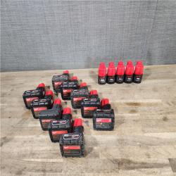 HOUSTON LOCATION - AS-IS MILWAUKEE BATTERY PACK QTY - 15