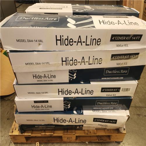 Phoenix NEW Ductless Aire 4 in. x 14 ft. Cover Kit for Air Conditioner and Heat Pump Line Sets - Ductless Mini Split or Central Pallet (20-Boxes)