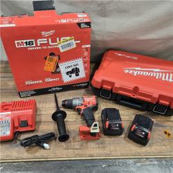 GOOD- Milwaukee 2904-22 Hammer Drill Driver Kit with Batteries  Charger & Tool Case  Red
