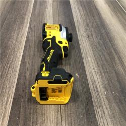 AS-IS DEWALT ATOMIC 20V MAX Cordless Brushless Compact 1/4 in. Impact Driver (Tool Only)