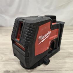 AS-IS MILWAUKEE 100 Ft. USB Green Rechargeable Cross Line Laser Level Kit