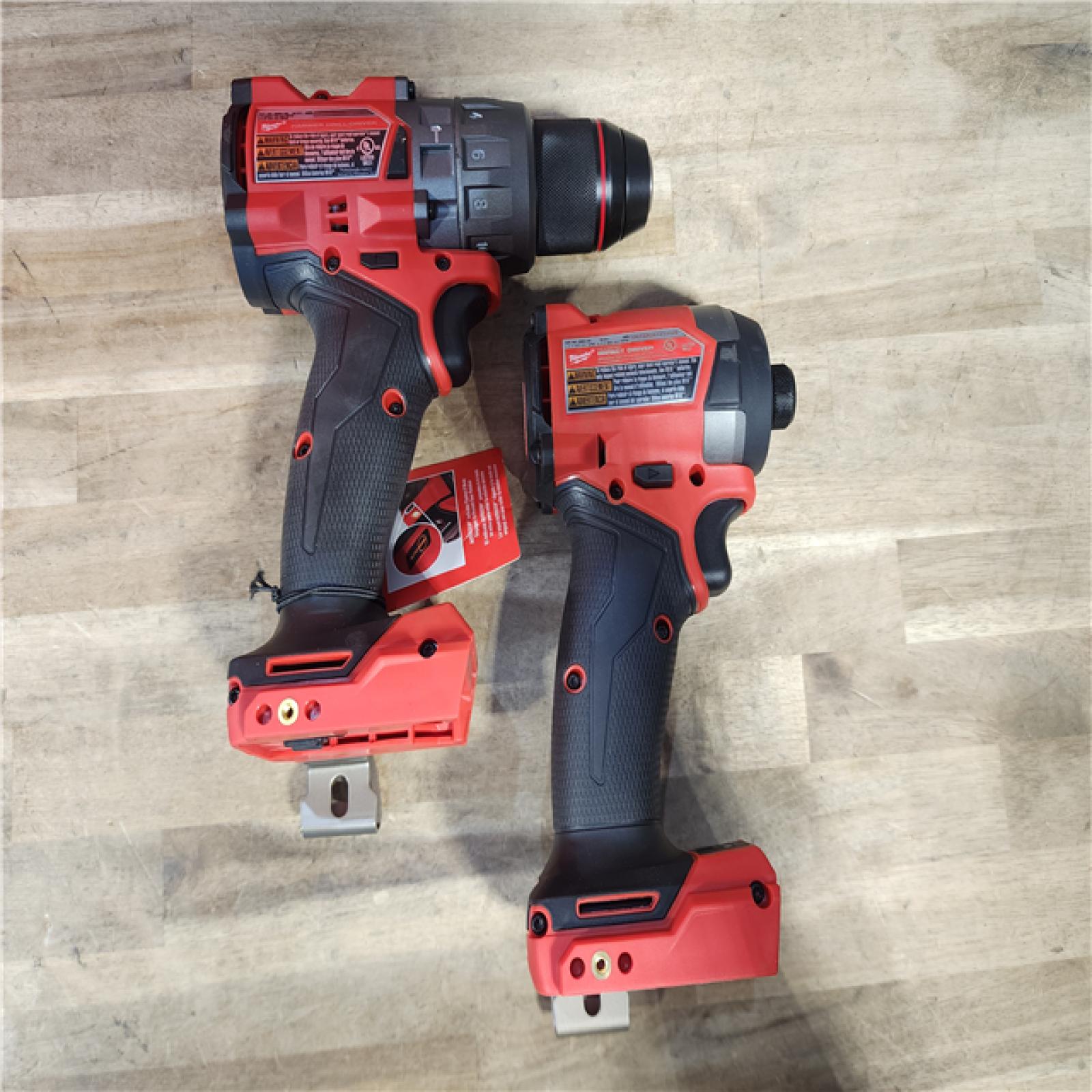HOUSTON LOCATION - AS-IS MILWAUKEE FUEL 18V Lithium-Ion Brushless Cordless Hammer Drill and Impact Driver Combo Kit