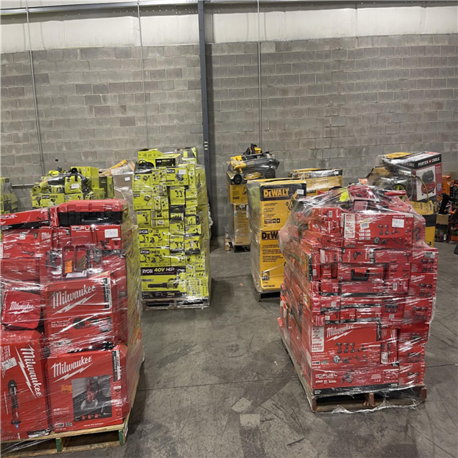 Pittston Location As-Is Power Tools Partial Truckload (10 pallets) 1976-C