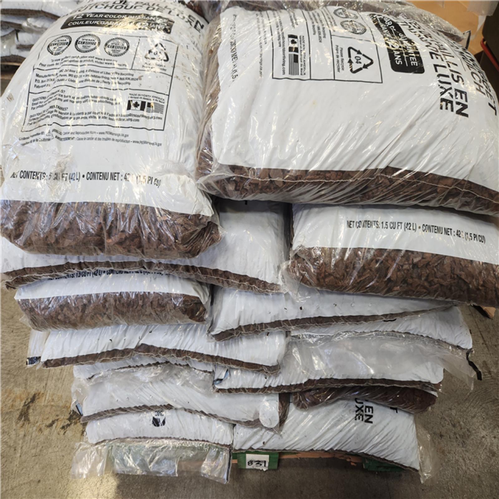 Phoenix AS-IS IMC Outdoor Loving Brown Rubber Playground and Landscape Mulch   35 Bags