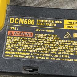 AS-IS DEWALT 20V MAX XR Lithium-Ion Electric Cordless 18-Gauge Brad Nailer (Tool Only)