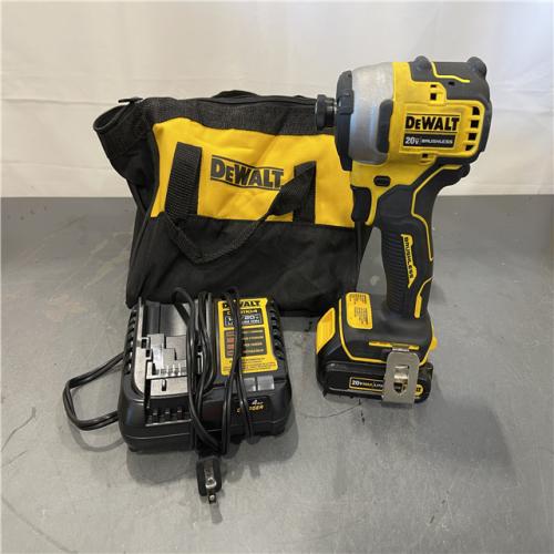 AS-IS - DEWALT ATOMIC 20V MAX Cordless Brushless Compact 1/4 in. Impact Driver Kit